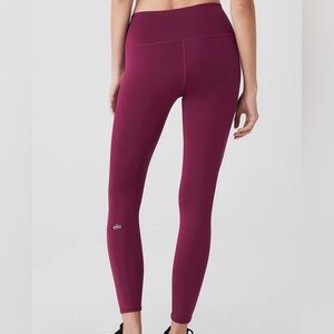 ALO Yoga High-Waist Maroon Leggings
